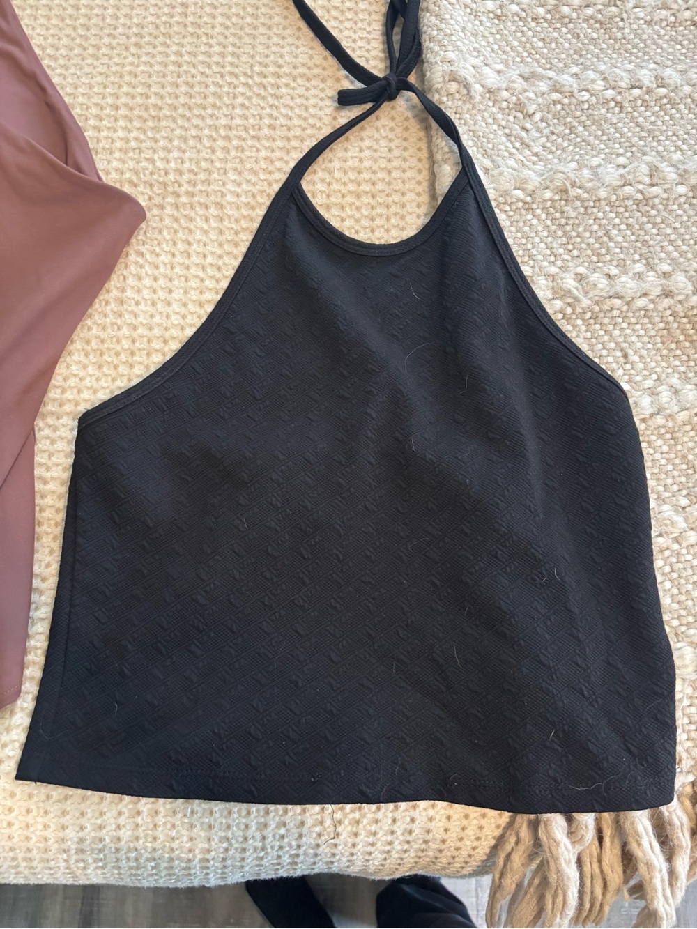 Xhilaration Black Halter Camisole Top